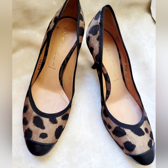 Casadei leopard skin heels  6.5 - Picture 1 of 4